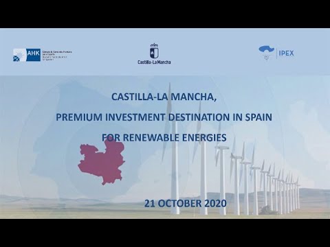 IPEX - Webinar: Castilla-La Mancha Premium investment destination in Spain for Renewable Energies